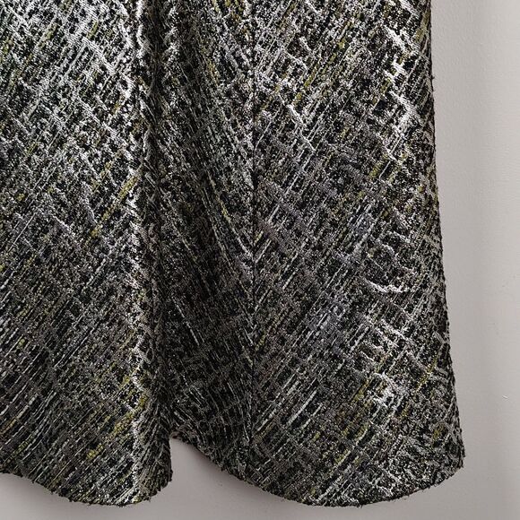 Shoshanna Classically Elegant Metallic Cap Sleeve Bethany Dress Size 8 - Picture 5 of 12